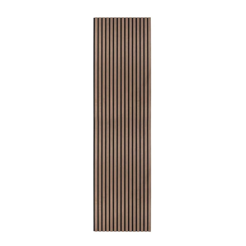 Image of Monstershop Acoustic Slat Wall Panel - Dark Walnut in Brown Brown Unisex