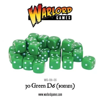 Image of Spot dice 10mm - Green (30)