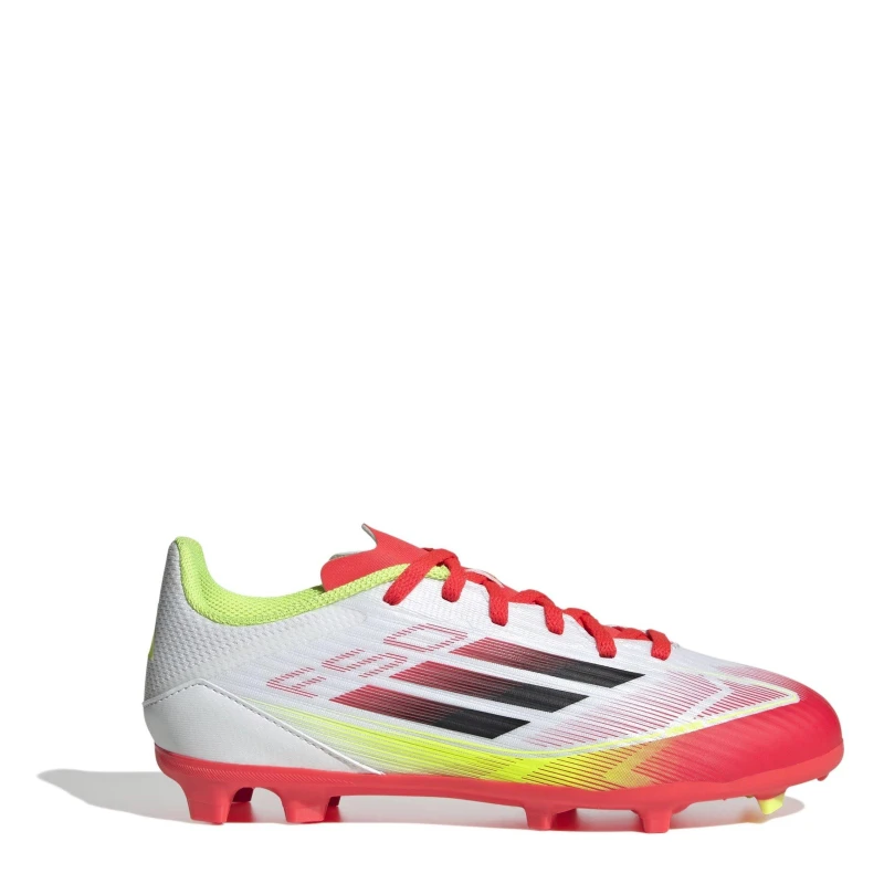 Image of adidas F50 Academy Junior Firm Ground Football Boots - White White 3