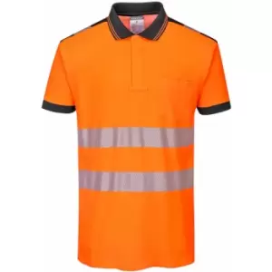Image of Portwest T180OBRXXL Hi-Vis Polo Shirt S/S Orange XXL