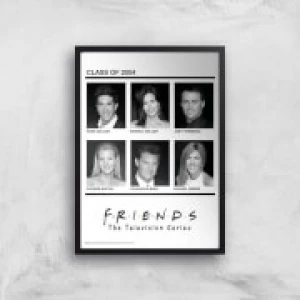 Image of Friends Class Of 2004 Giclee Art Print - A2 - Black Frame