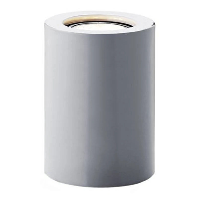 Image of Happy Homewares Small And Contemporary Grey Gloss LED Table/floor Lamp Uplighter