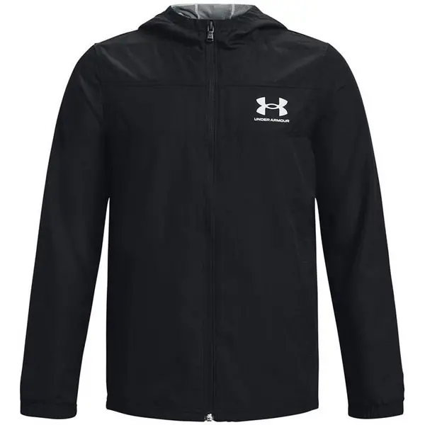 Image of Under Armour Sportstyle Windbreaker - Black 7 - 8 Years