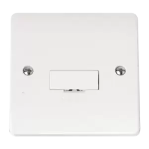 Image of Click Scolmore Mode 13A 1 Gang Un-Switched Fused Spur Polar White - CMA650