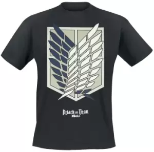 Image of Attack On Titan Logo T-Shirt black