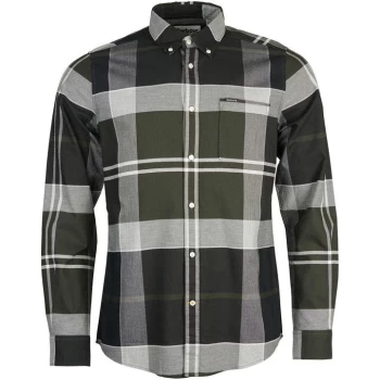 Image of Barbour Stirling Tailored Fit Shirt - Pine TN82