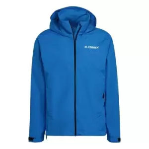 Image of adidas Mens MT Waterproof Jacket - Blue