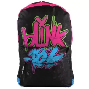 Image of Rock Sax Blink 182 Backpack (One Size) (Black/Pink/Blue)