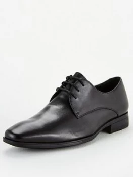 Image of Office Macro Lace Up Derby Shoes - Black