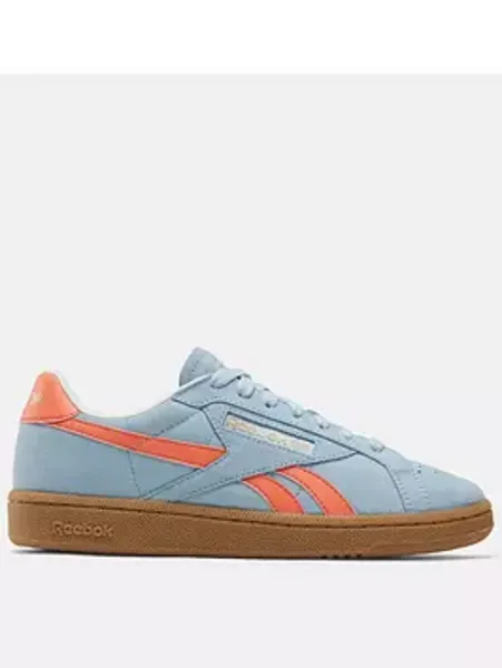 Image of Reebok Blue/Coral Gum Club C Grounds Trainers M/Blue Female 3 221927UK