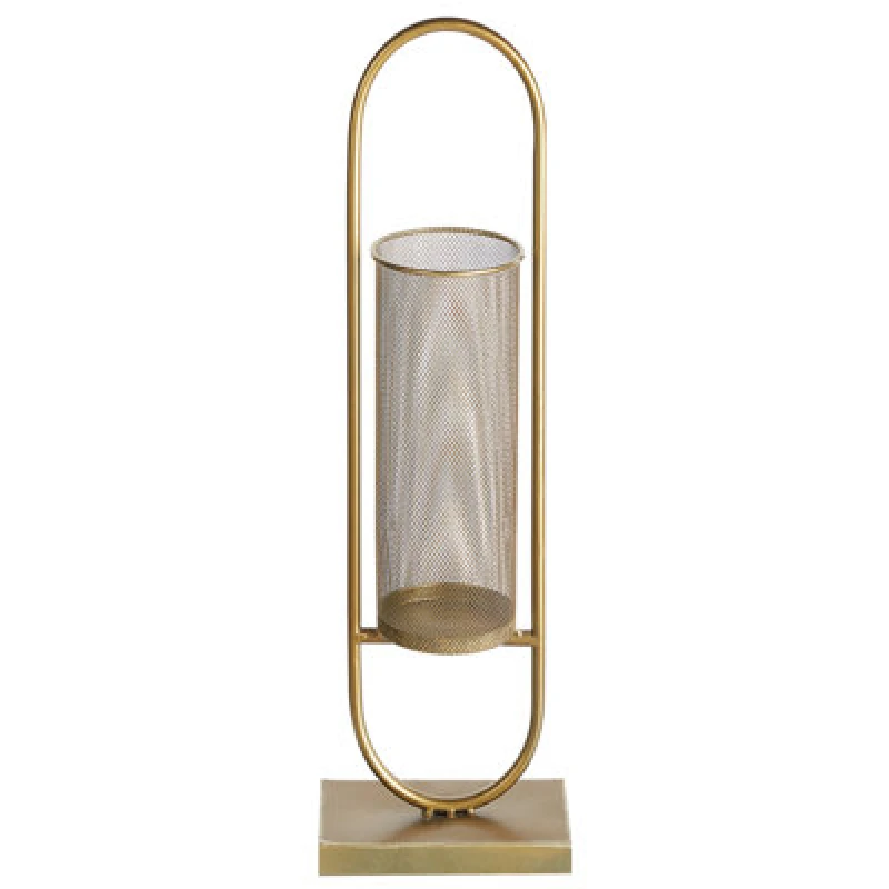 Image of Beliani Candle Holder Bohol Metal 73cm Gold
