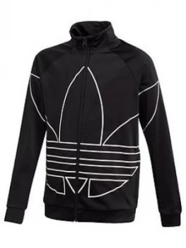 Image of Adidas Originals Big Trefoil Track Top - Black
