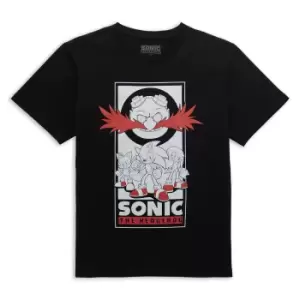 Image of Sonic The Hedgehog Team Up Mens T-Shirt - Black - S