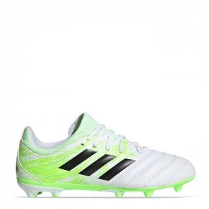 Image of adidas Copa 20.3 Firm Ground Football Boots Junior - White/Blk/Green