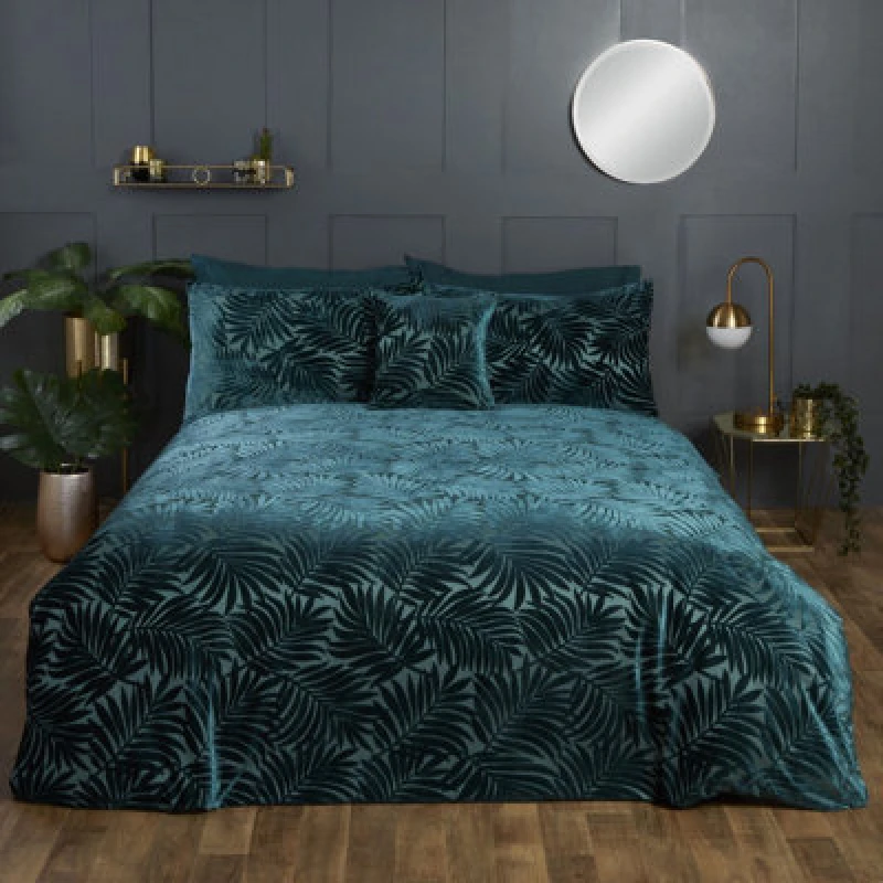 Image of Rapport Home Double Paloma Duvet Set - Emerald PALOMADOUBEMER