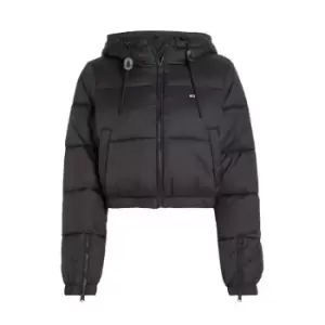 Image of Tommy Jeans Tjw Crp Hooded Puffer - Black