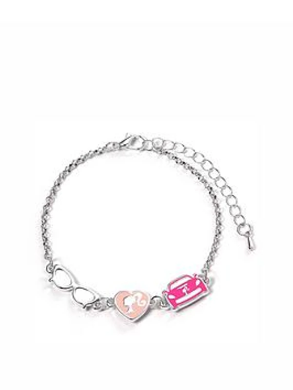 Image of Enamelled Classic Silhouette Glasses Corvette Charm Bracelet BMCB0008