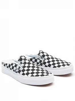 Image of Vans UA Checkerboard Classic Slip-on Mule - Black/White, Size 6, Women