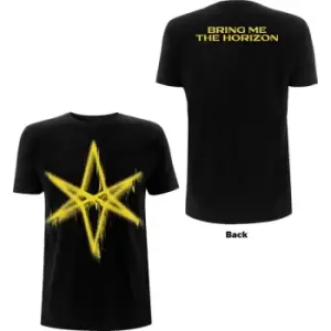 Image of Bring Me The Horizon - Spray Hex Unisex Medium T-Shirt - Black