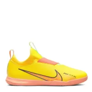 Image of Nike Jr. Zoom Mercurial Vapor 15 Academy IC Little/Big Kids Indoor/Court Soccer Shoes - Yellow