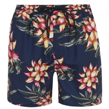 Image of French Connection Connection Swim Short Senior - Navy Floral