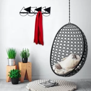 Image of Triangle Black Metal Wall Hook