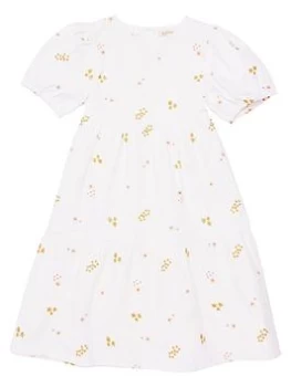 Image of Barbour Girls Isabelle Embroidered Dress - Off White, Size 10-11 Years, Women