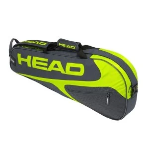 Image of Head Elite 3 Rackets Pro Holdall Grey/Neon Yellow