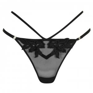 Image of Ann Summers Sensual Siren Thong - Black