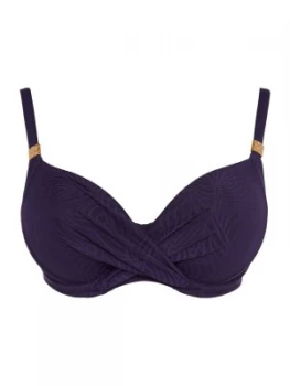 Image of Fantasie Montreal Underwired Twist Front Bikini Top Indigo