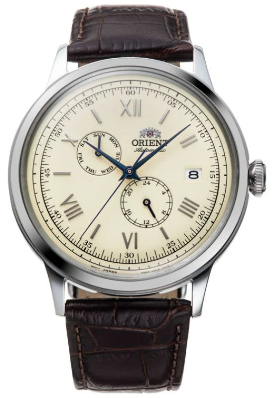 Image of Orient RA-AK0702Y30B Bambino Classic Automatic Brown Strap Watch - W2961