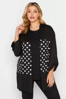 Image of Printed Side Split Cardigan