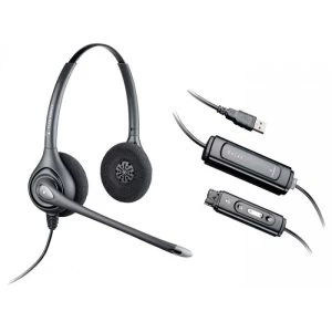 Image of Plantronics SupraPlus Digital D261N NC Binaural Headset