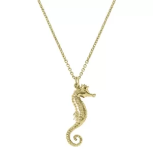 Image of Ladies Sara Miller The Piccadilly 18Ct Gold Plated Seahorse Necklace