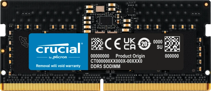 Image of Crucial CT8G56C46S5T memory module 8GB 1 x 8GB DDR5 262-pin SO-DIMM