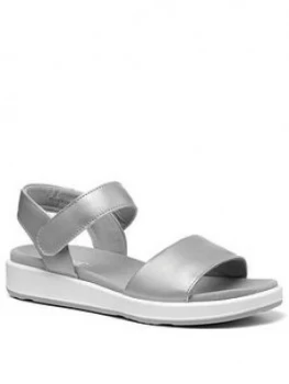 Image of Hotter Play Wide Fit Ankle Strap Sandals - Platinnum