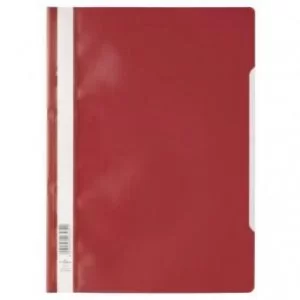 Image of Durable Clear View A4 Folder Economy Red Pack of 50