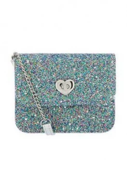 Image of Accessorize Girls Glitter Party Across Body Bag - Blue