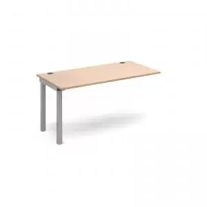 Image of Connex add on unit single 1400mm x 800mm - silver frame and beech top