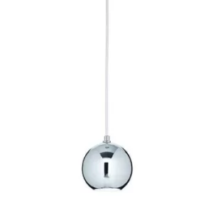 Image of Mr Jack 1 Light Small Dome Ceiling Pendant Chrome, GU10