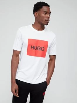 Image of Hugo Boss Dolive Large Logo T-Shirt White Size 2XL Men