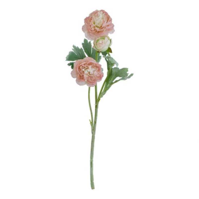 Image of Hill Interiors The Natural Garden Collection Ranunculus Artificial Flower Pink/green (One Size)