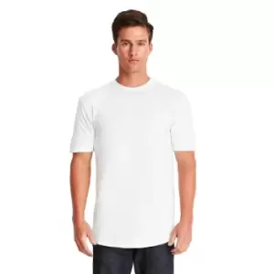 Image of Next Level Mens Long Body Cotton T-Shirt (S) (White)