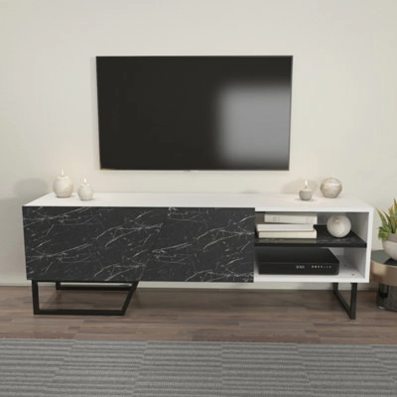 Image of Decorotika Denasse TV Stand TV Unit for TVs up to 60" White