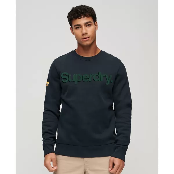 Image of Core Logo Print Classic Sweatshirt in Cotton Mix
