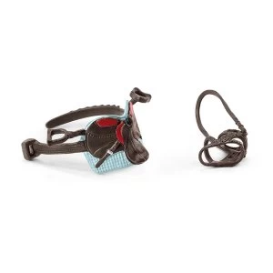 Image of SCHLEICH Horse Club Saddle & Bridle for Hannah & Cayenne Toy Figure Accessory Set
