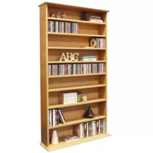 Image of 'Harrogate' 760 Cd / 318 DVD / Bluray Media Storage Shelves Beech