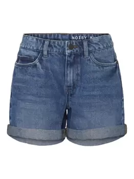 Image of NOISY MAY Normal Waist Shorts Women Blue