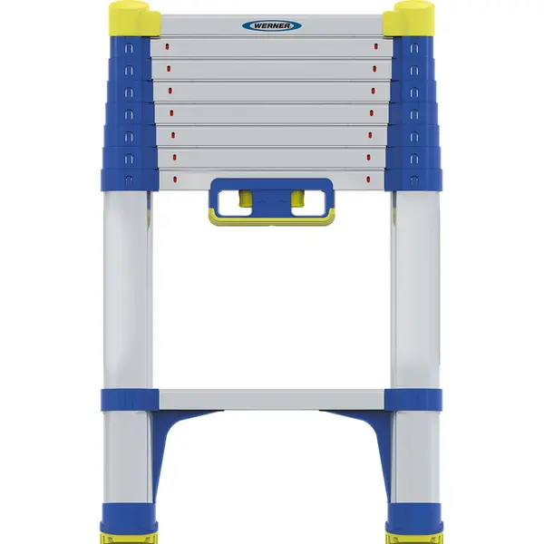 Image of Werner Soft Close Telescopic Extension Ladder 2.9m 85029