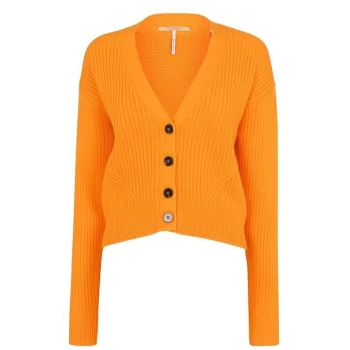 Image of Scotch and Soda Scotch And Soda V Cardigan Ladies - Bright Orange